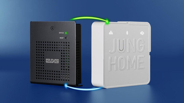 JUNG HOME gewinnt neue Funktionen durch Verknüpfung mit dem KNX Smart Visu Server.
