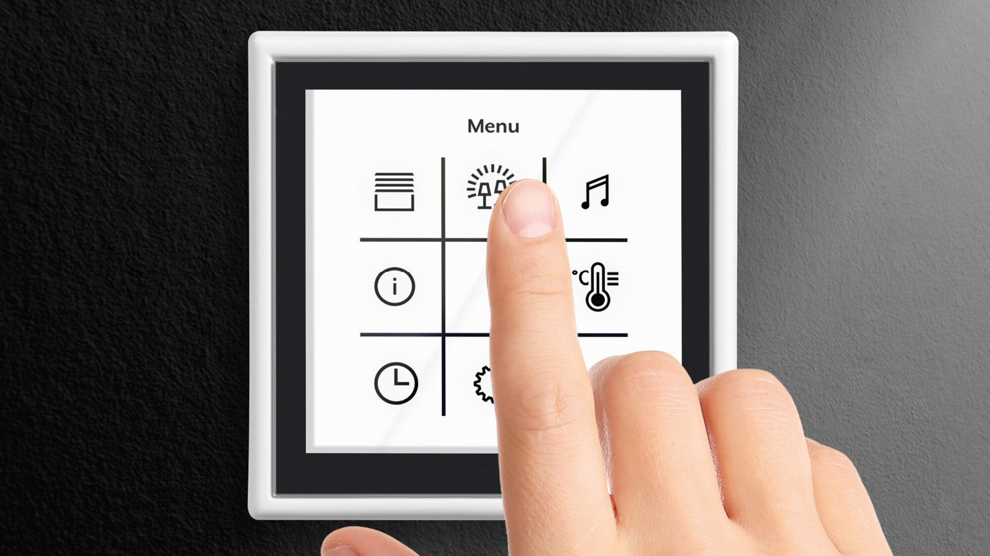 KNX Touchdisplay im Schalterdesign KNX Touchdisplay im Schalterdesign