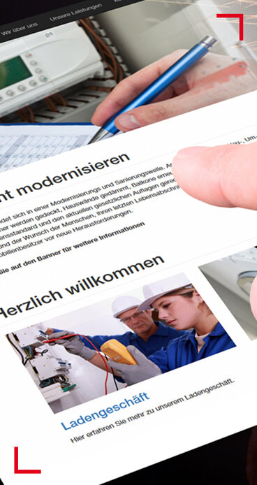 Homepage-Bausteine