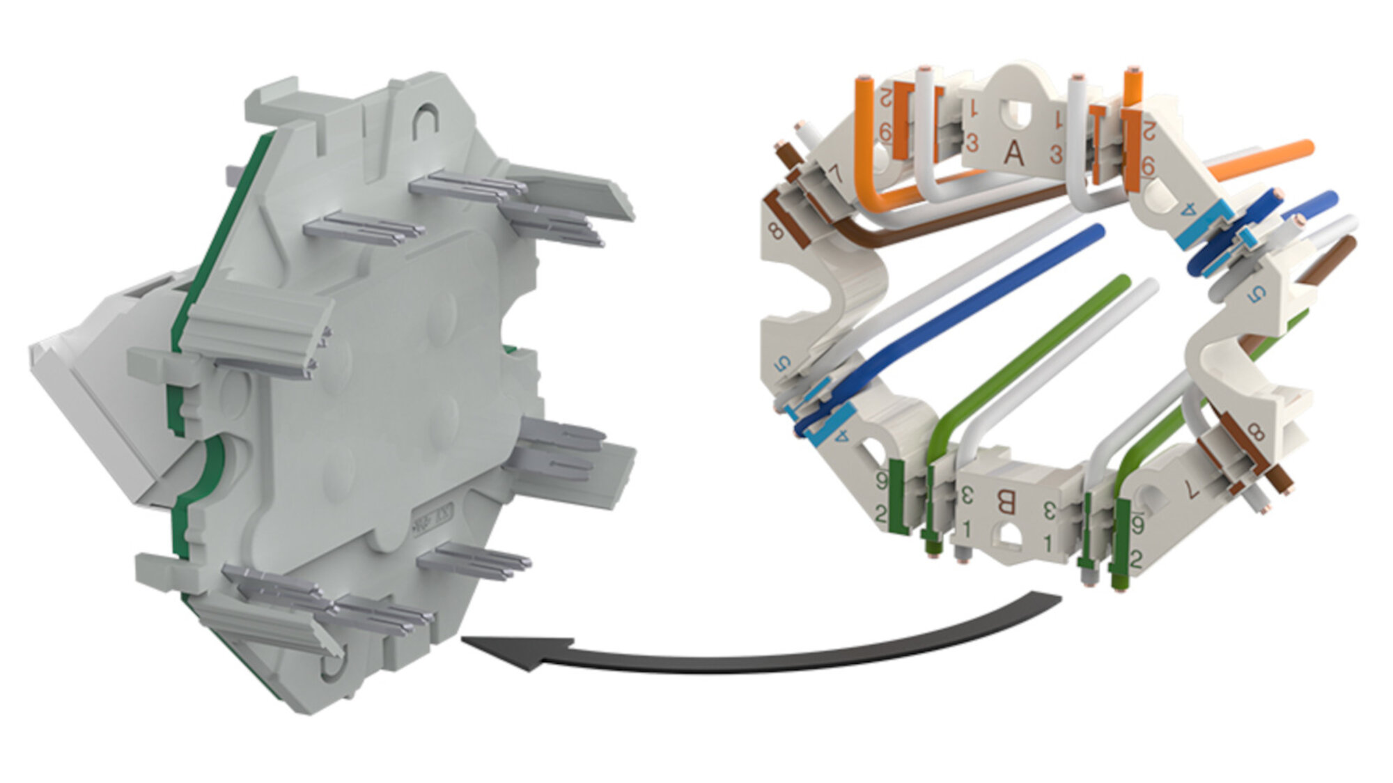 METZ CONNECT RJ45_Anschlussdose: Anschlusstechnik LSA ++