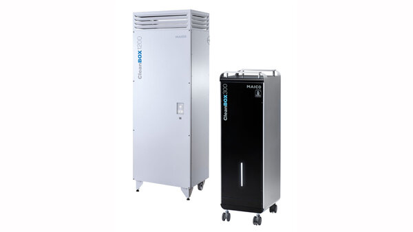 Die Luftfiltergeräte CleanBOX 1200 und CleanBOX 300 von MAICO Die Luftfiltergeräte CleanBOX 1200 und CleanBOX 300 von MAICO