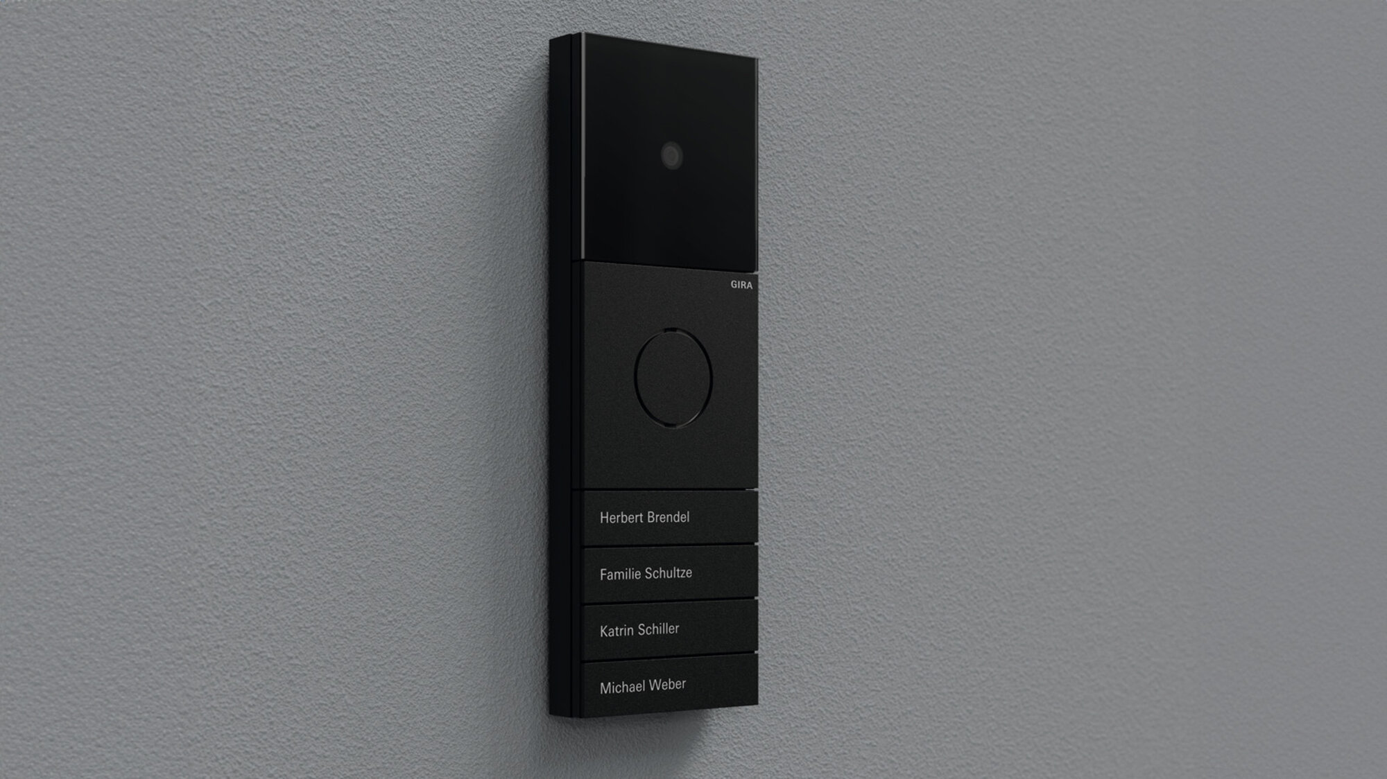 Gira System 106 in der Trendfarbe Schwarz matt Gira System 106 in der Trendfarbe Schwarz matt