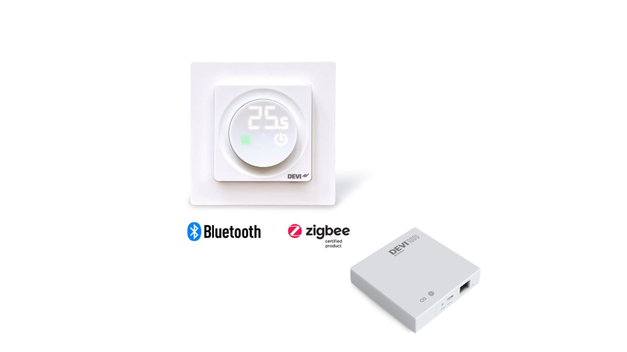 Neu! DEVIreg™ Display Connect Thermostat & DEVI Connect Gateway