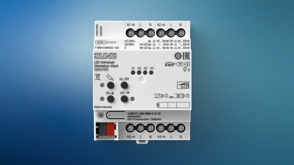 JUNG KNX LED-Universal-Dimmaktor 4fach JUNG KNX LED-Universal-Dimmaktor 4fach