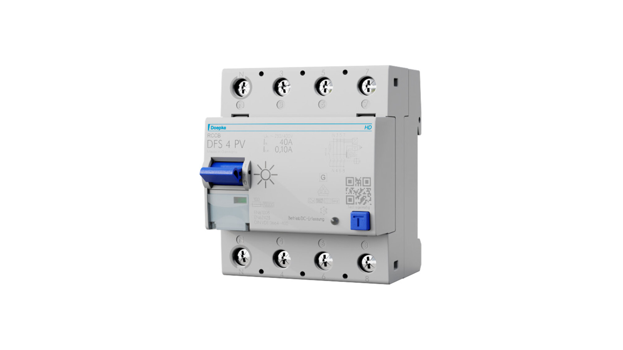 DFS 4 PV - Fehlerstromschutzschalter für Photovoltaikanlagen DFS 4 PV - Fehlerstromschutzschalter für Photovoltaikanlagen