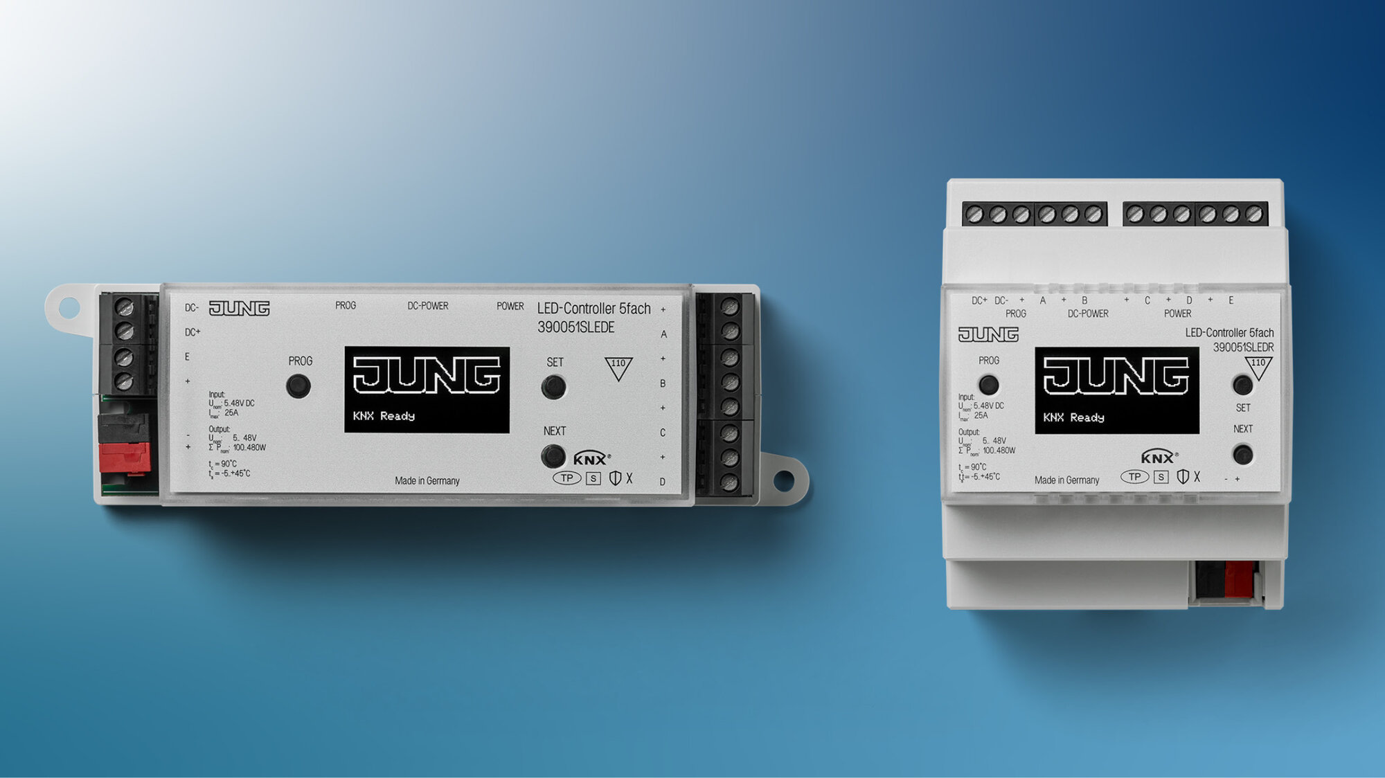 Der neue KNX LED-Controller mit fünf Dimmkanälen von JUNG