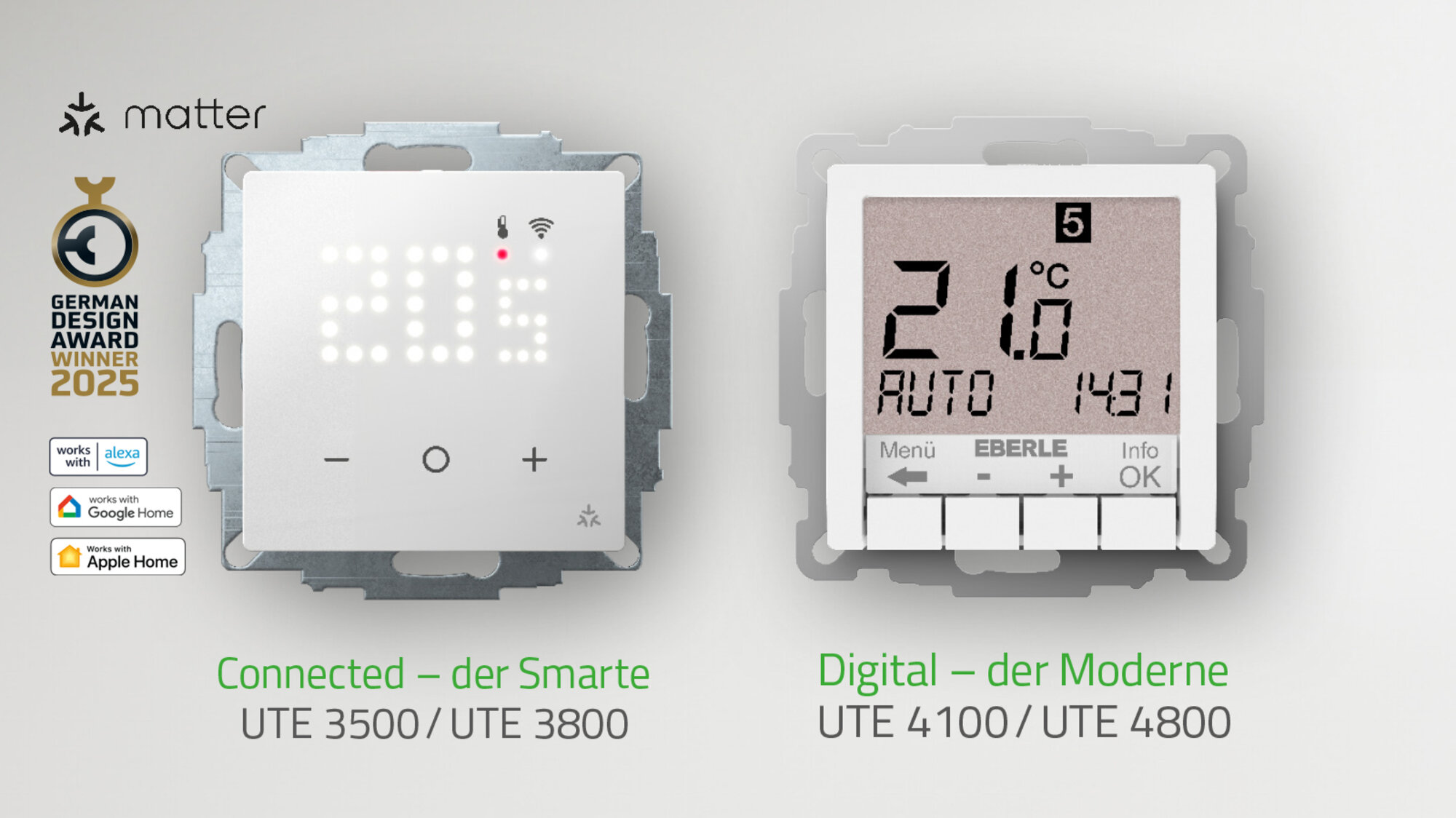 UTE – Unterputz-Thermostat-Einsätze von EBERLE UTE – Unterputz-Thermostat-Einsätze von EBERLE