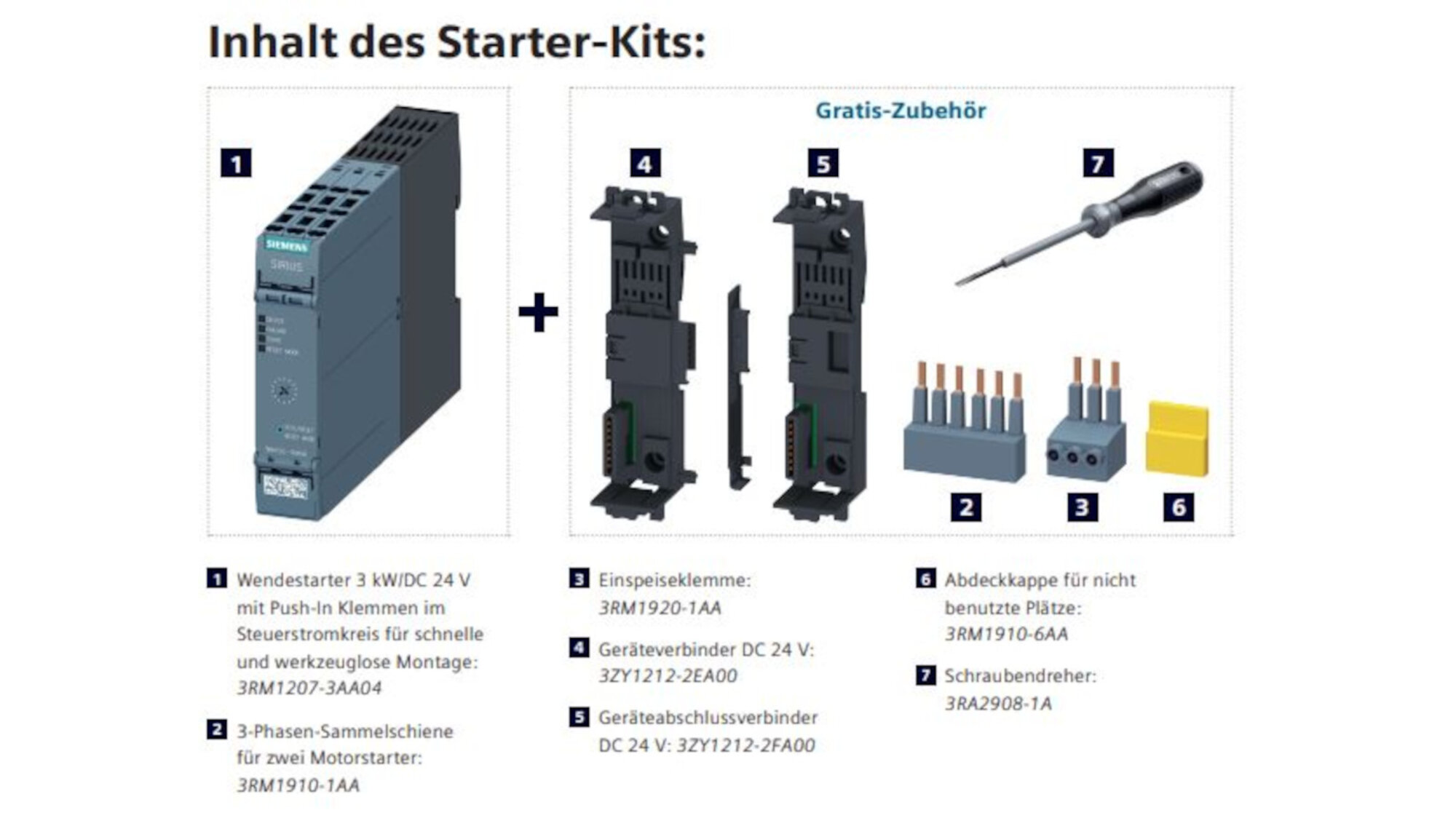 Siemens Motorstarter SIRIUS 3RM1 Siemens Motorstarter SIRIUS 3RM1