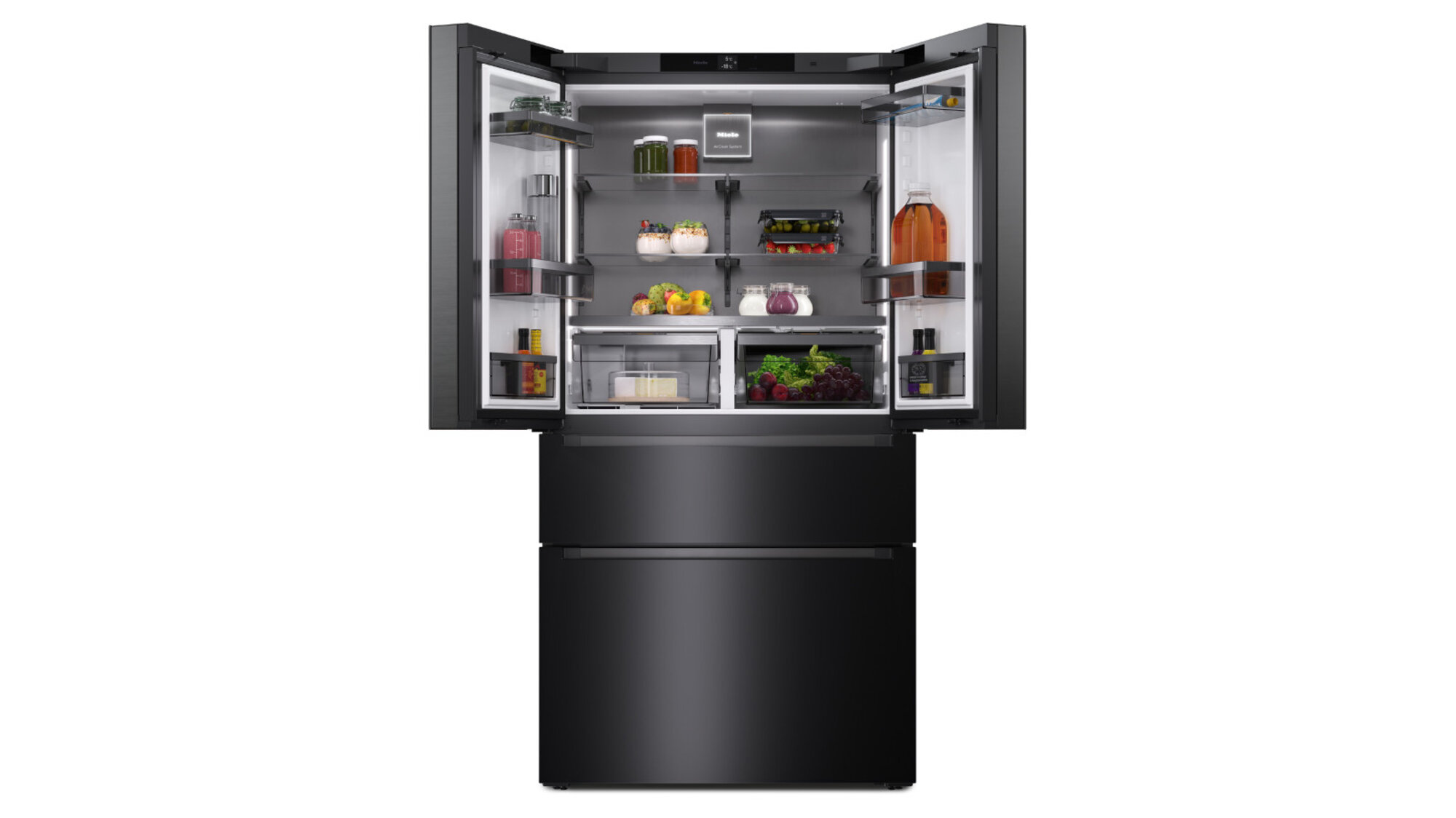 Komfort trifft auf Design: die neuen French Door Standgeräte von Miele Komfort trifft auf Design: die neuen French Door Standgeräte von Miele