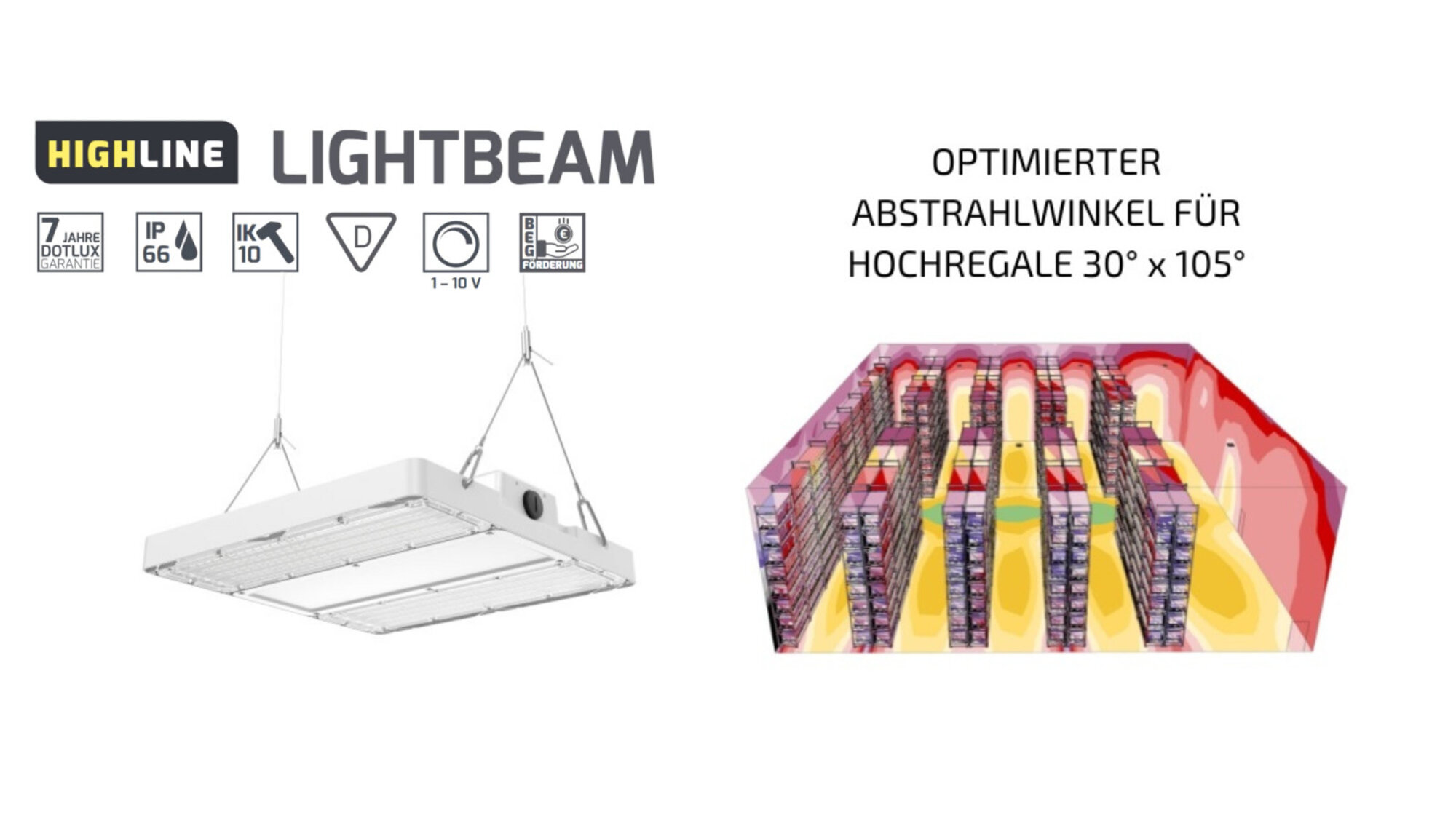 LED Hallenstrahler Lightbeam von Dotlux LED Hallenstrahler Lightbeam von Dotlux
