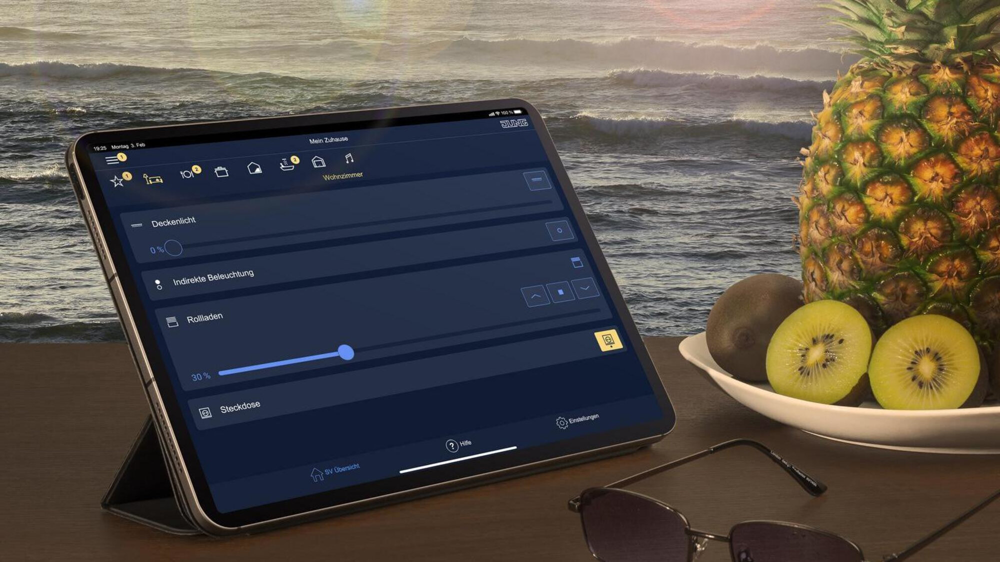 JUNG HOME gewinnt neue Funktionen durch Verknüpfung mit dem KNX Smart Visu Server.